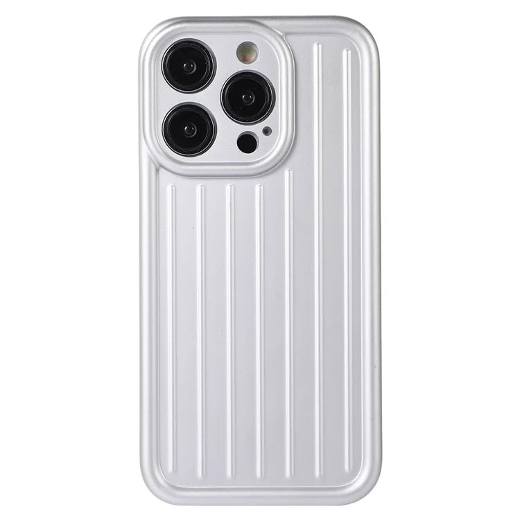 For iPhone 14 Pro Max Case Soft TPU 3D Striped Pattern Design IMD Phone Cover