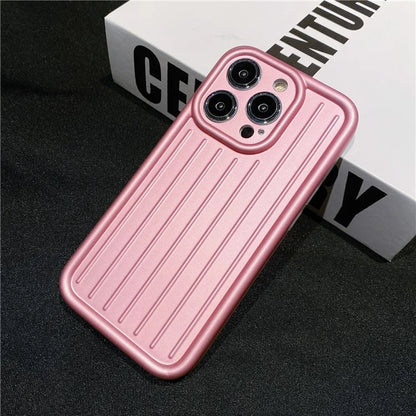 For iPhone 14 Pro Max Case Soft TPU 3D Striped Pattern Design IMD Phone Cover