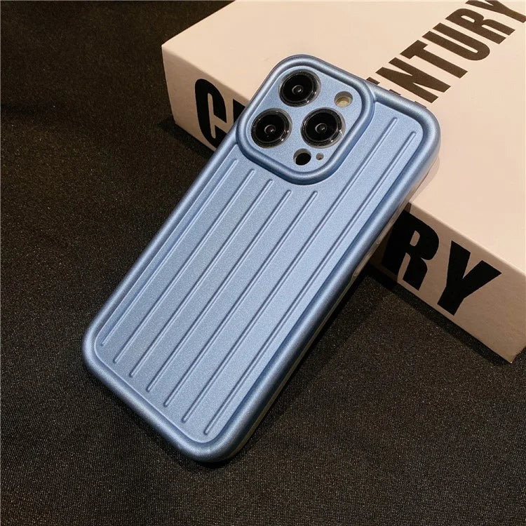 For iPhone 14 Pro Max Case Soft TPU 3D Striped Pattern Design IMD Phone Cover