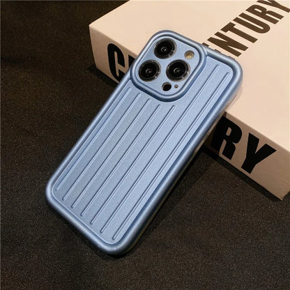 For iPhone 14 Pro Max Case Soft TPU 3D Striped Pattern Design IMD Phone Cover