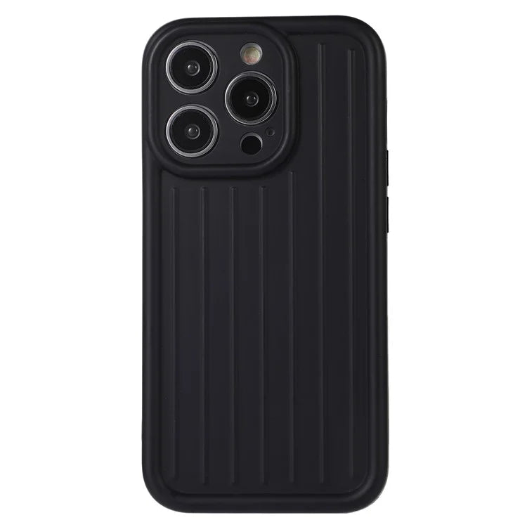 For iPhone 14 Pro Case Shockproof 3D Striped Pattern Design IMD TPU Phone Cover
