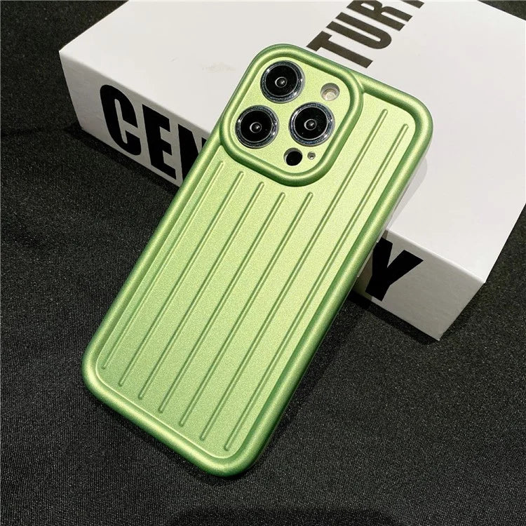 For iPhone 14 Pro Case Shockproof 3D Striped Pattern Design IMD TPU Phone Cover