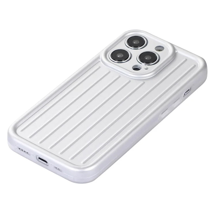 For iPhone 14 Pro Case Shockproof 3D Striped Pattern Design IMD TPU Phone Cover