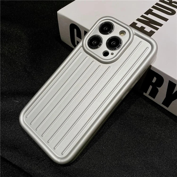 For iPhone 14 Pro Case Shockproof 3D Striped Pattern Design IMD TPU Phone Cover