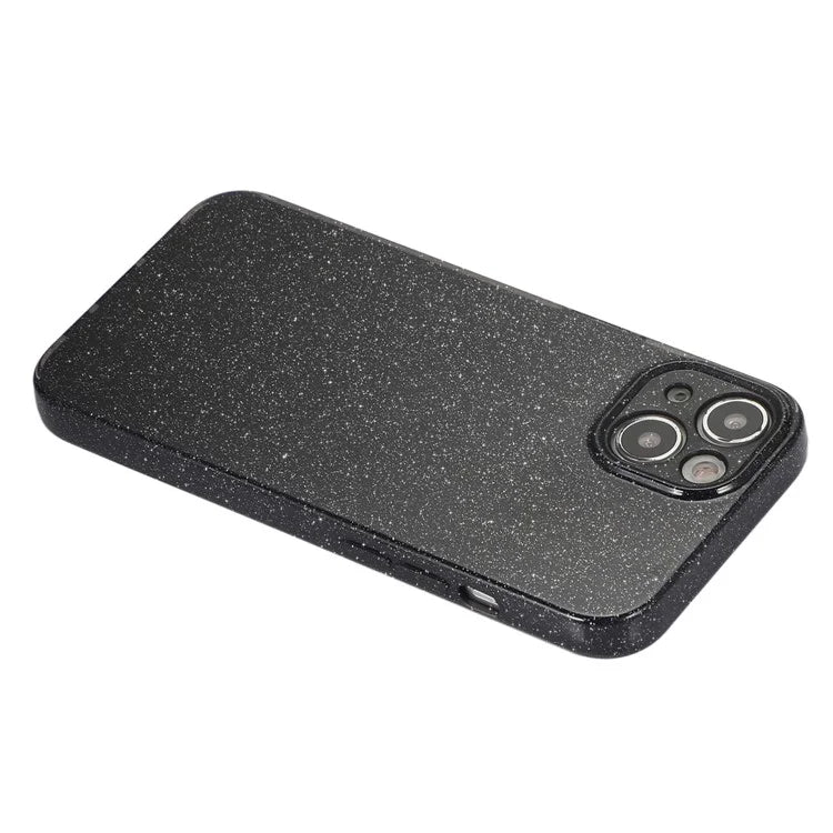 For iPhone 14 Plus Case Glittery Powder Jelly TPU Anti-drop Phone Back Cover
