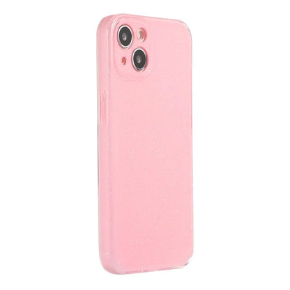 For iPhone 14 Plus Case Glittery Powder Jelly TPU Anti-drop Phone Back Cover