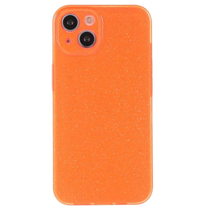 For iPhone 15 Plus Case Soft TPU Glittery Powder Anti-scratch Cellphone Cover