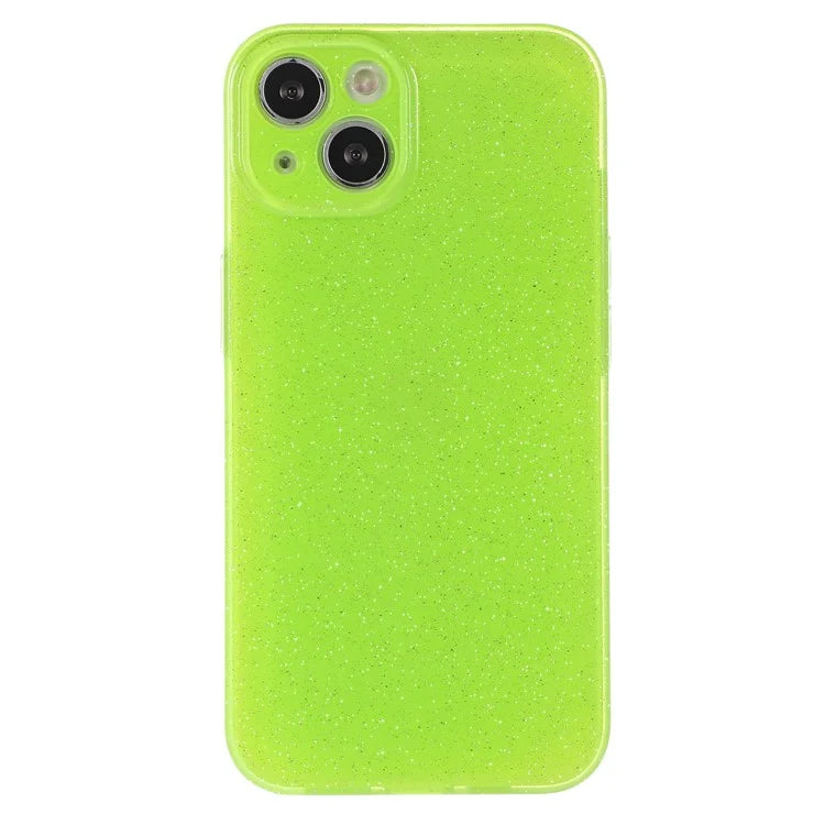 For iPhone 14 Case Glitter Powder Soft TPU Shockproof Jelly Phone Cover