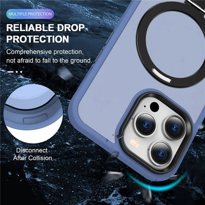 For iPhone 15 Pro Case Compatible with MagSafe Ring Kickstand TPU+PC Phone Cover