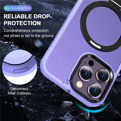 For iPhone 15 Pro Case Compatible with MagSafe Ring Kickstand TPU+PC Phone Cover