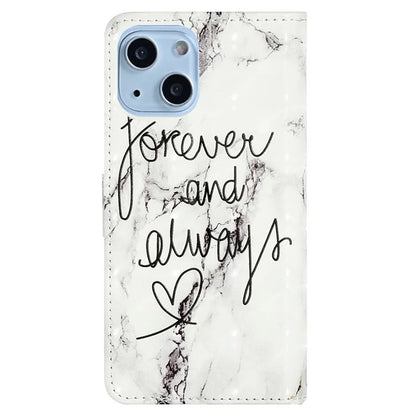 For iPhone 15 Wallet Case PU Leather Pattern Printing Stand Phone Cover