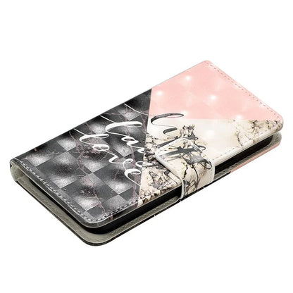 For iPhone 15 Plus Leather Case Pattern Printing Stand Wallet Phone Cover