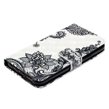 For iPhone 15 Plus Leather Case Pattern Printing Stand Wallet Phone Cover