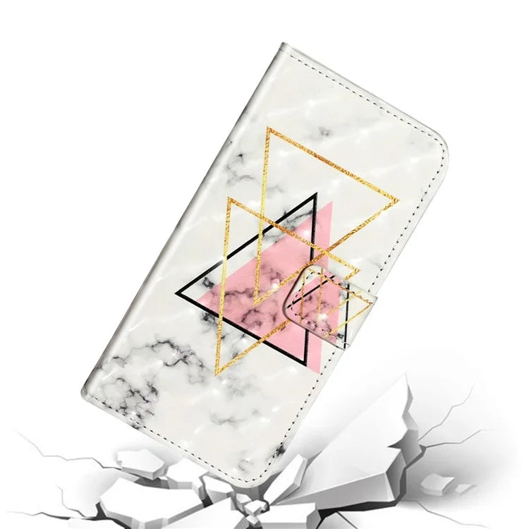 For iPhone 15 Plus Leather Case Pattern Printing Stand Wallet Phone Cover