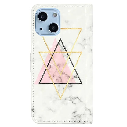 For iPhone 15 Plus Leather Case Pattern Printing Stand Wallet Phone Cover