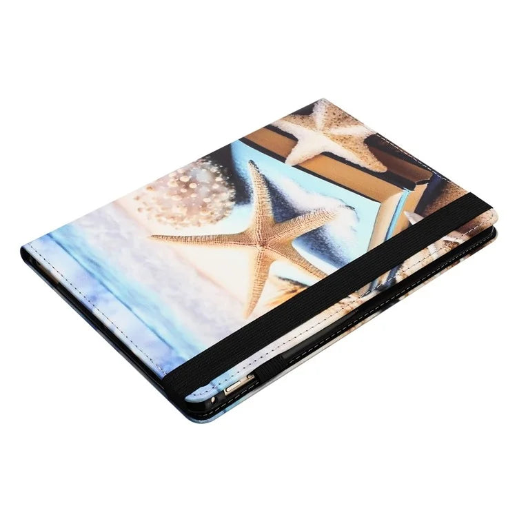 For Samsung Galaxy Tab A9 PU Leather Case Pattern Printing Tablet Cover with Card Holder