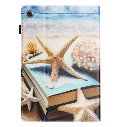 For Samsung Galaxy Tab A9 PU Leather Case Pattern Printing Tablet Cover with Card Holder
