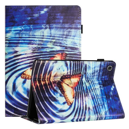 For Samsung Galaxy Tab A9 PU Leather Case Pattern Printing Tablet Cover with Card Holder