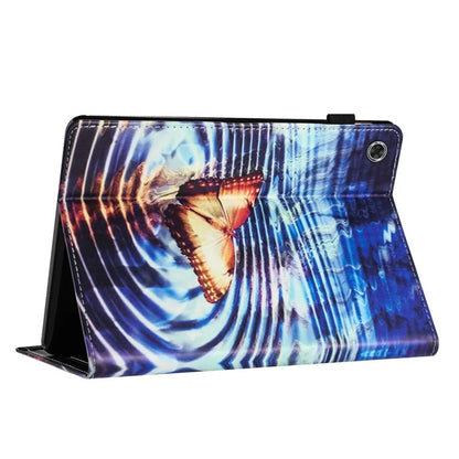 For Samsung Galaxy Tab A9 PU Leather Case Pattern Printing Tablet Cover with Card Holder