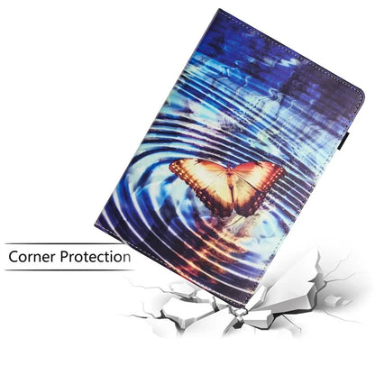 For Samsung Galaxy Tab A9 PU Leather Case Pattern Printing Tablet Cover with Card Holder