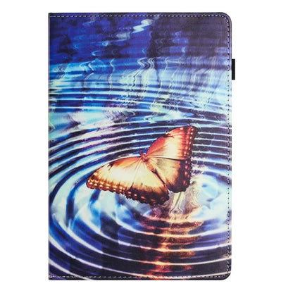 For Samsung Galaxy Tab A9 PU Leather Case Pattern Printing Tablet Cover with Card Holder
