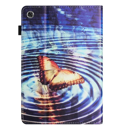 For Samsung Galaxy Tab A9 PU Leather Case Pattern Printing Tablet Cover with Card Holder