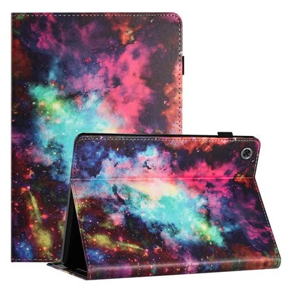 For Samsung Galaxy Tab A9 PU Leather Case Pattern Printing Tablet Cover with Card Holder