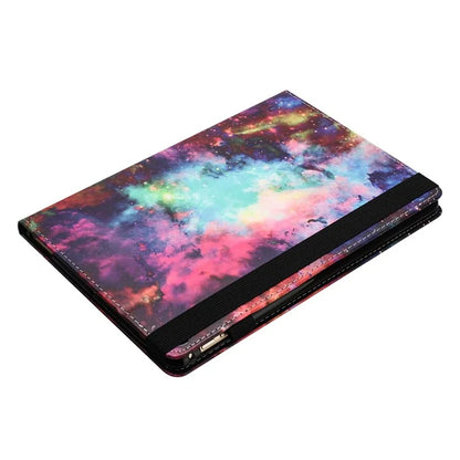 For Samsung Galaxy Tab A9 PU Leather Case Pattern Printing Tablet Cover with Card Holder