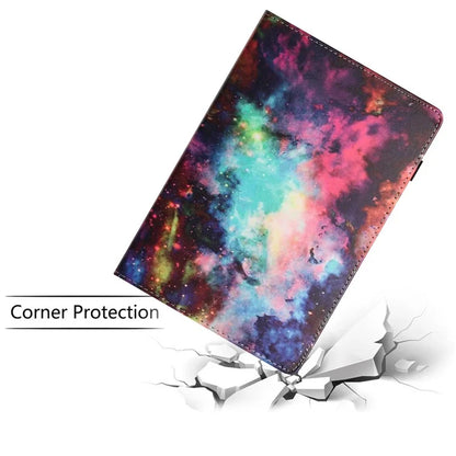 For Samsung Galaxy Tab A9 PU Leather Case Pattern Printing Tablet Cover with Card Holder