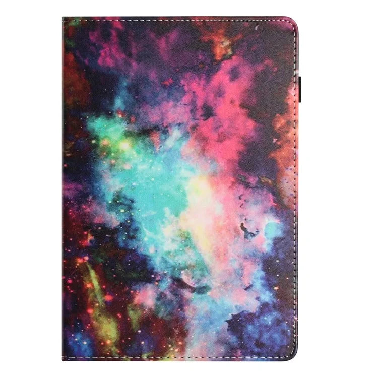 For Samsung Galaxy Tab A9 PU Leather Case Pattern Printing Tablet Cover with Card Holder