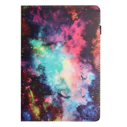For Samsung Galaxy Tab A9 PU Leather Case Pattern Printing Tablet Cover with Card Holder