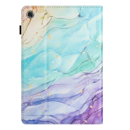 For Samsung Galaxy Tab A9 PU Leather Case Pattern Printing Tablet Cover with Card Holder