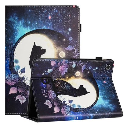 For Samsung Galaxy Tab A9 PU Leather Case Pattern Printing Tablet Cover with Card Holder