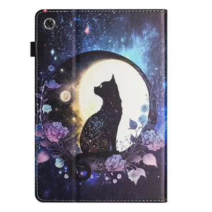 For Samsung Galaxy Tab A9 PU Leather Case Pattern Printing Tablet Cover with Card Holder