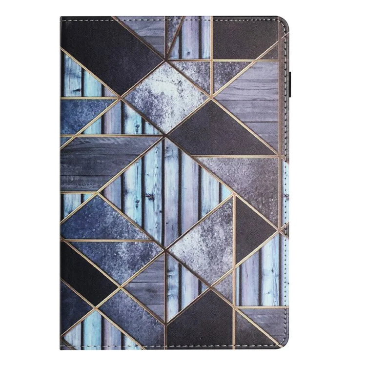 For Samsung Galaxy Tab A9 PU Leather Case Pattern Printing Tablet Cover with Card Holder