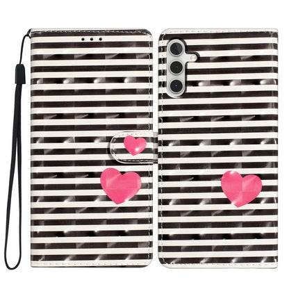 For Samsung Galaxy A13 5G Case PU Leather 3D Pattern Printing Stand Cover with Strap