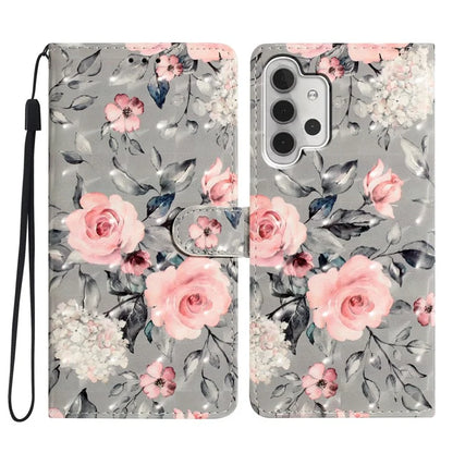 For Samsung Galaxy A13 4G Case 3D Pattern Printing PU Leather Walle Phone Cover with Strap