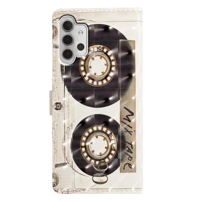 For Samsung Galaxy A32 5G / M32 5G Case PU Leather 3D Pattern Wallet Phone Cover