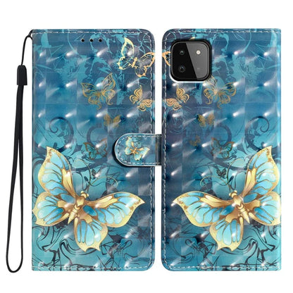 For Samsung Galaxy A22 5G (EU Version) Case Wallet PU Leather 3D Pattern Phone Cover
