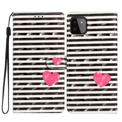 For Samsung Galaxy A22 5G (EU Version) Case Wallet PU Leather 3D Pattern Phone Cover