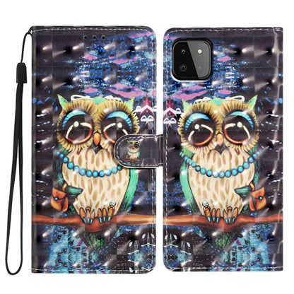 For Samsung Galaxy A22 5G (EU Version) Case Wallet PU Leather 3D Pattern Phone Cover