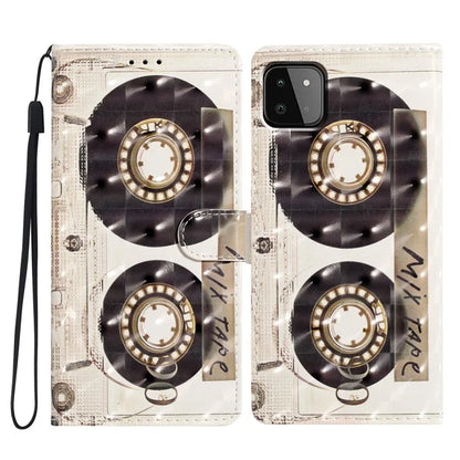 For Samsung Galaxy A22 5G (EU Version) Case Wallet PU Leather 3D Pattern Phone Cover