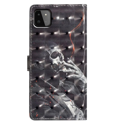 For Samsung Galaxy A22 5G (EU Version) Case Wallet PU Leather 3D Pattern Phone Cover