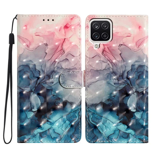 For Samsung Galaxy A22 4G (EU Version) Case Printed 3D Pattern PU Leather Wallet Phone Cover