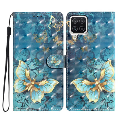 For Samsung Galaxy A22 4G (EU Version) Case Printed 3D Pattern PU Leather Wallet Phone Cover