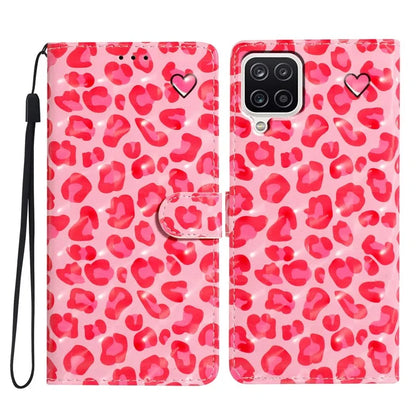For Samsung Galaxy A22 4G (EU Version) Case Printed 3D Pattern PU Leather Wallet Phone Cover