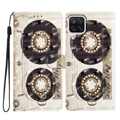 For Samsung Galaxy A22 4G (EU Version) Case Printed 3D Pattern PU Leather Wallet Phone Cover