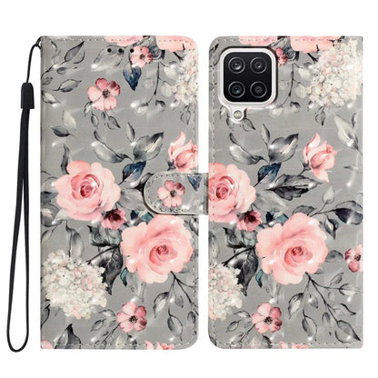 For Samsung Galaxy A22 4G (EU Version) Case Printed 3D Pattern PU Leather Wallet Phone Cover
