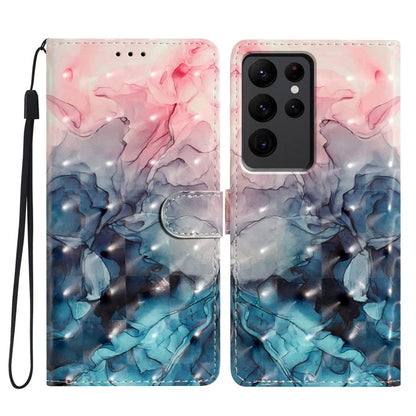 For Samsung Galaxy S23 Ultra Case Wallet 3D Pattern PU Leather Flip Phone Cover