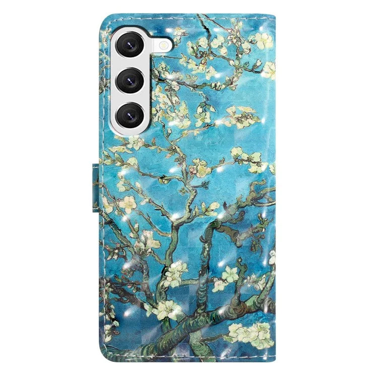 For Samsung Galaxy S23 Case 3D Pattern Flip Folio PU Leather Wallet Phone Cover